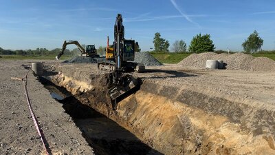 Příprava pro montážní jámu na STK