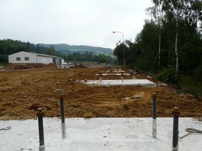 Železobetonové patky pro sloupy 