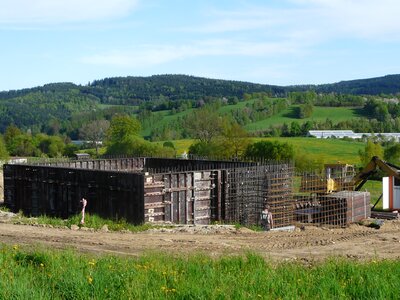 Železobetonové monolity pro hospodářskou budovu