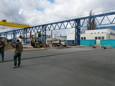 Rozšíření skladových ploch a komunikací v areálu - železobetonový kryt