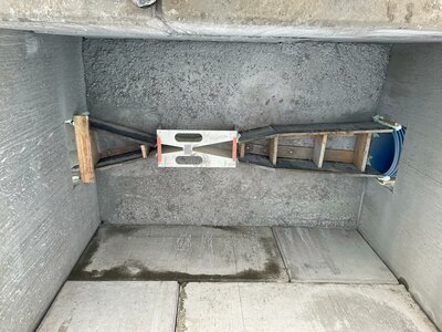 Parschaluv žlab - betonáž