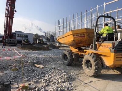 Venkovní plochy  - konstrukční násypy