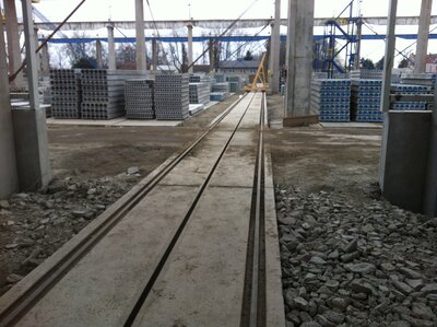 Výstavba areálu - nová hala a vozíková dráha