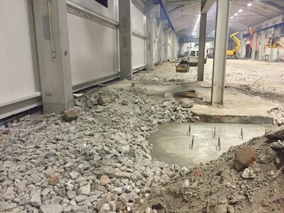 Výstavba areálu - nová hala