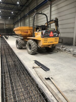 Výrobní haly  - výkopy pro technologie