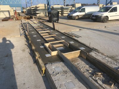 Venkovní plochy  - železobetonové monolity pro výrobní technologie