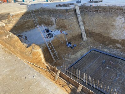 Základová deska pro násypky 