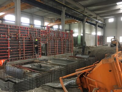 Železobetonové monolity pecí a bunkrů