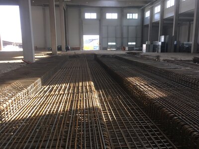 Železobetonový  monolit pro regálový zásobník