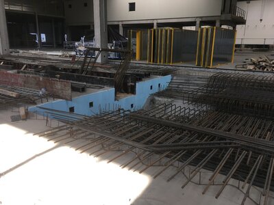 Železobetonový  monolit pro regálový zásobník