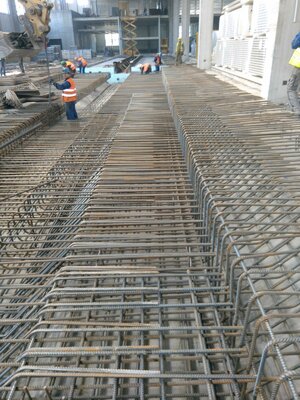 Železobetonový  monolit pro regálový zásobník