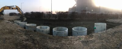 Dešťové hospodářství - železobetonové jímky na dešťovou vodu