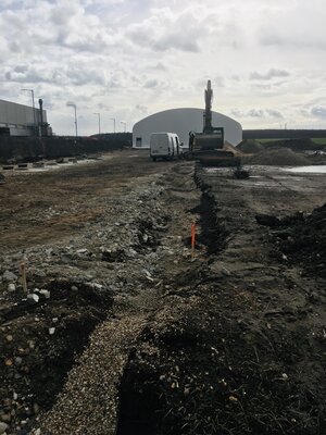 Zemní práce na parkovišti