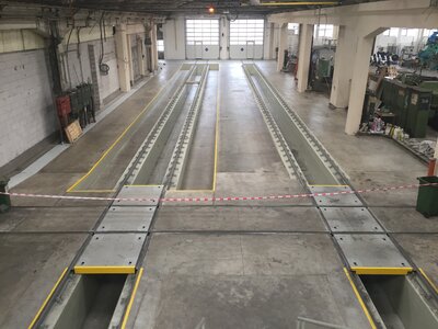 Monolitické železobetonové kryty a montážní jámy