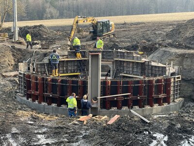 Železobetonový monolit propustku