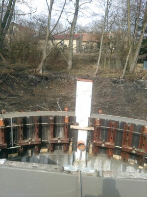 Železobetonový monolit propustku - požerák