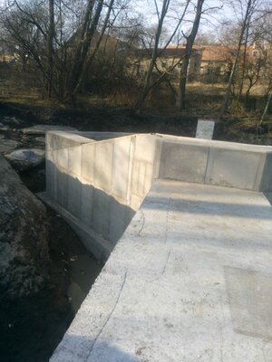 Železobetonový monolit propustku - Benešův rám