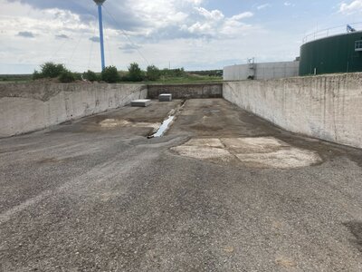 Silážní jámy - počáteční stav