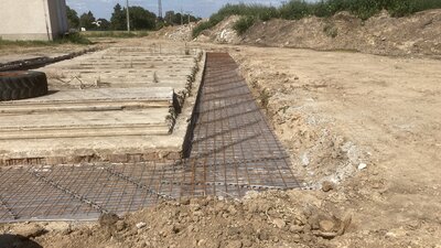 Sběrná jímka - začátek rekonstrukce