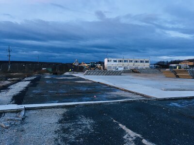 Složiště - pokládka panelů