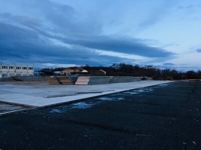 Složiště - pokládka panelů