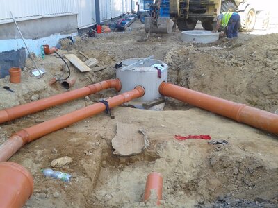 Výrobní haly  - kanalizace